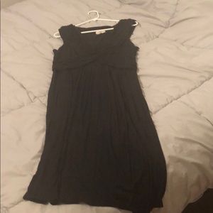 Sleeveless black modal Loft dress